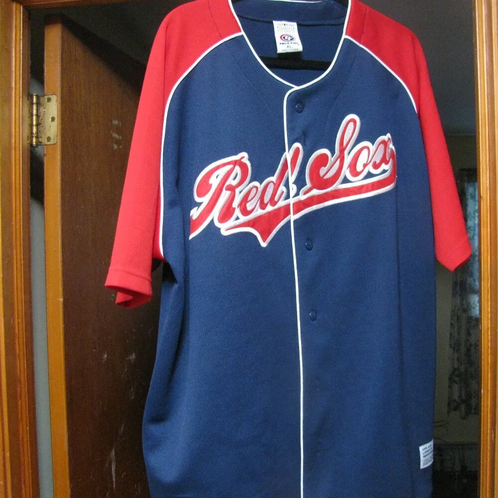 NOMAR GARCIAPARRA  BOSTON RED SOX  EMBROIDERED JERSEY SIZE XL TRUE FAN  GORGEOUS - Picture 2 of 8